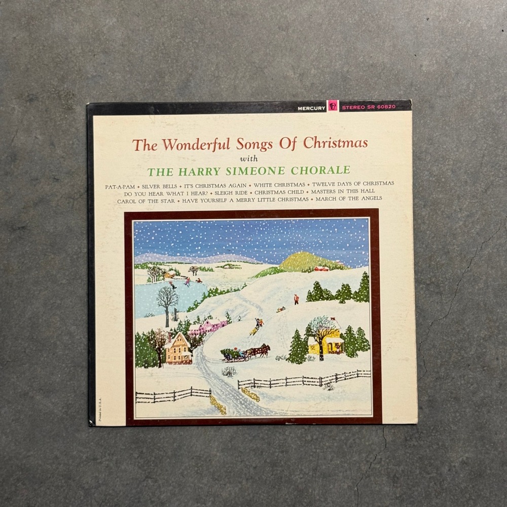 Harry Simeone Chorale The Wonderful Songs Of Christmas Vinyl LP Mercury SR 60820